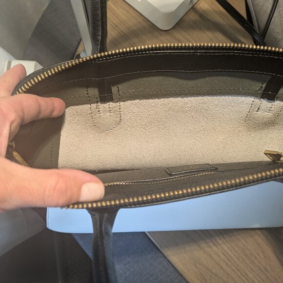 Lauren Ralph Lauren Black and White Satchel - Picture 10 of 10